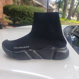 All black balenciaga sock runners